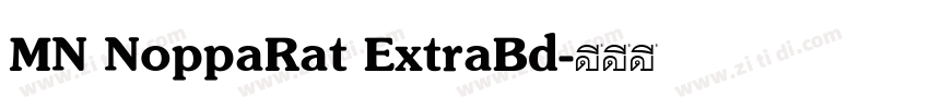 MN NoppaRat ExtraBd字体转换